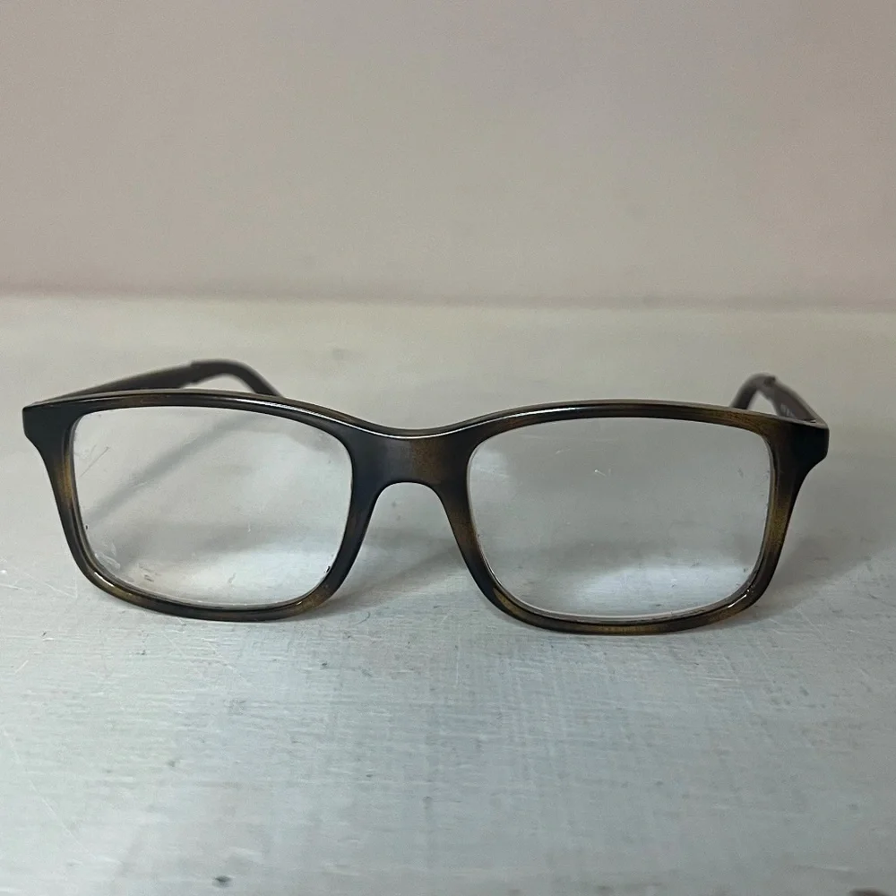 Ray-Ban RB1570 3685 Kids Boys Eyeglasses Frames Brown Tortoise Square 47-16 130